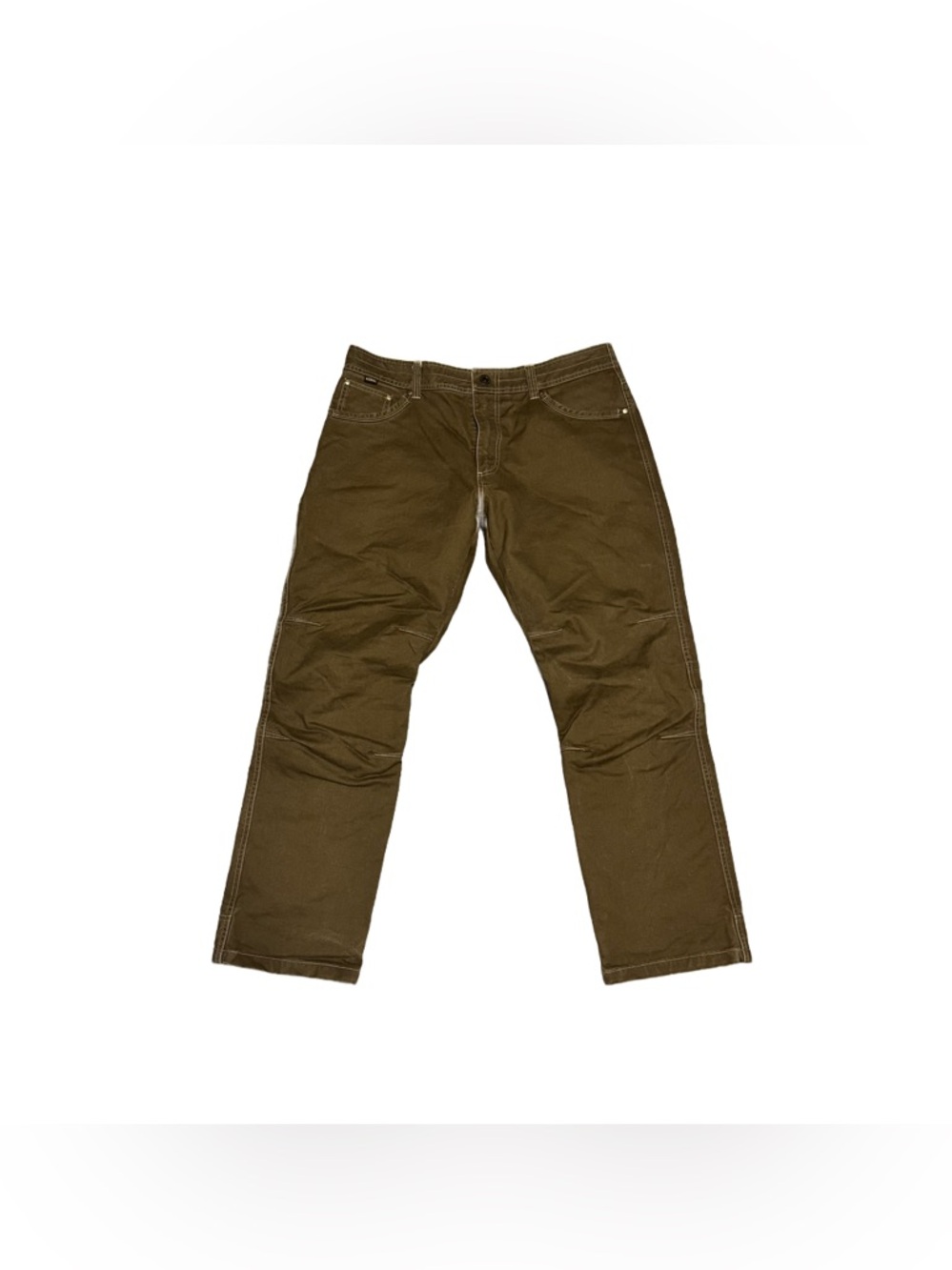 Kuhl Hot Rydr Flannel Lined Pants Men's 35x30 Brown Outdoor Workwear Hiking - Picture 2 of 8